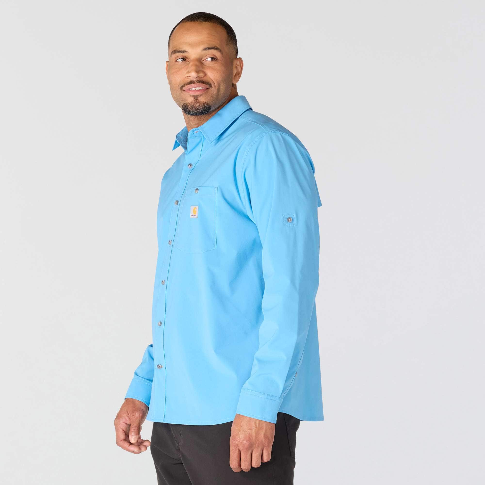 Men's force sun defender™ woven relaxed fit long sleeve shirt - sun protection shirts