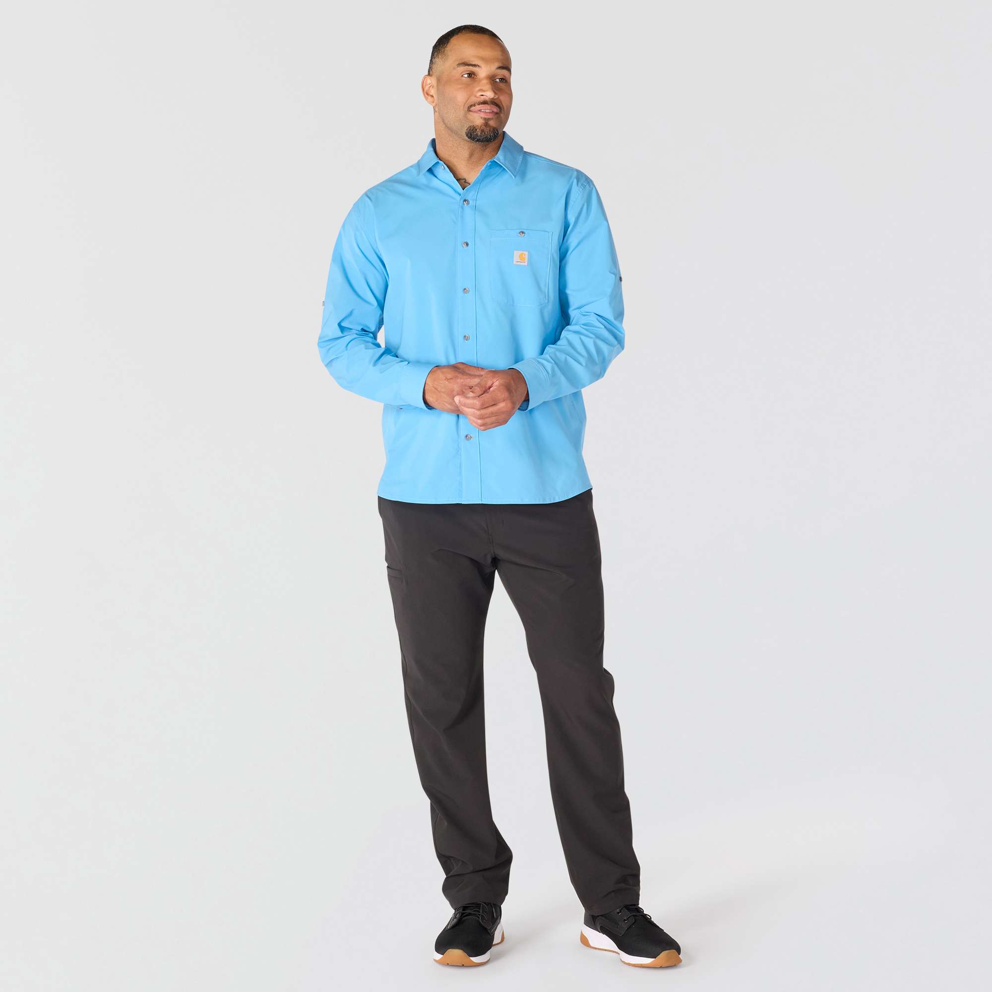 Men's force sun defender™ woven relaxed fit long sleeve shirt - sun protection shirts