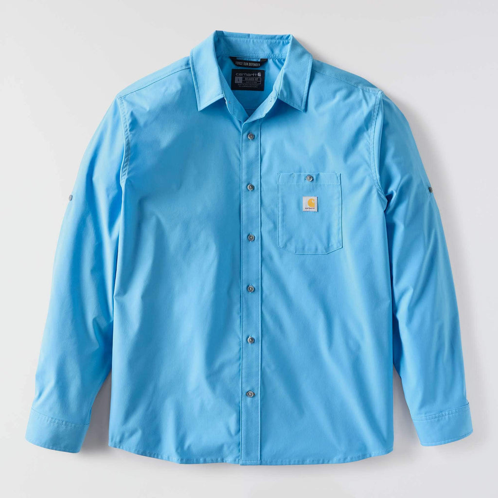 Men's force sun defender™ woven relaxed fit long sleeve shirt - sun protection shirts