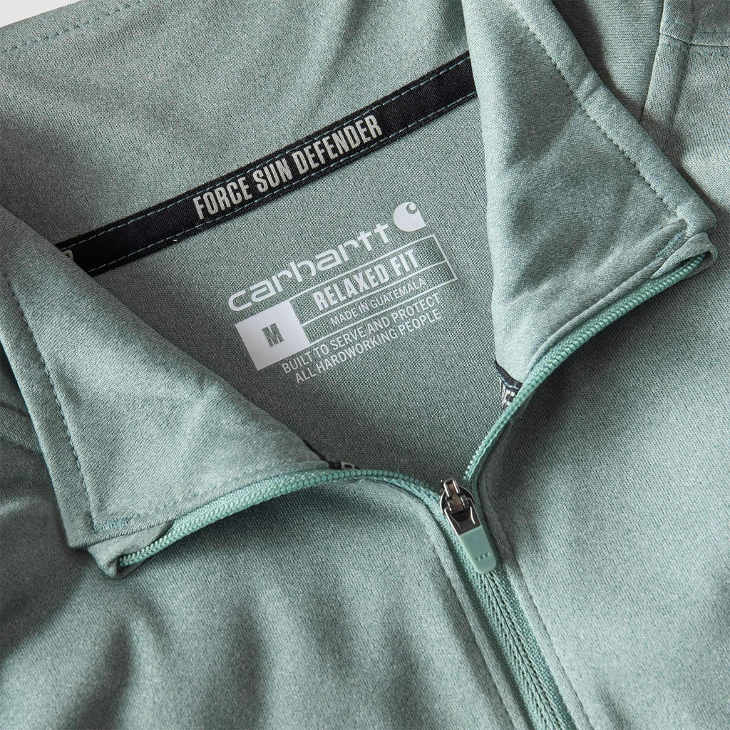 Men's force sun defender upf 50+ moisture wicking half zip pullover - sun protection shirts