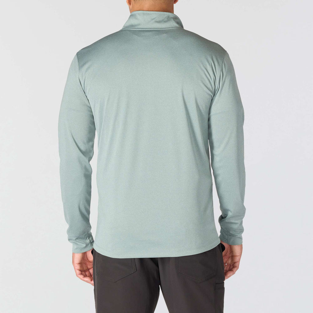 Men's force sun defender upf 50+ moisture wicking half zip pullover - sun protection shirts