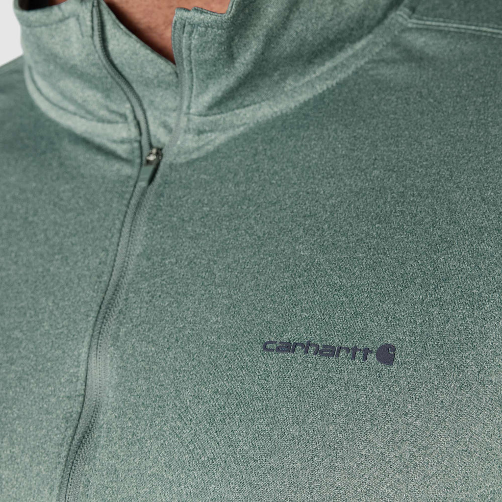Men's force sun defender upf 50+ moisture wicking half zip pullover - sun protection shirts