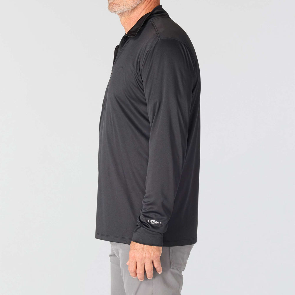Men's force sun defender upf 50+ moisture wicking half zip pullover - sun protection shirts