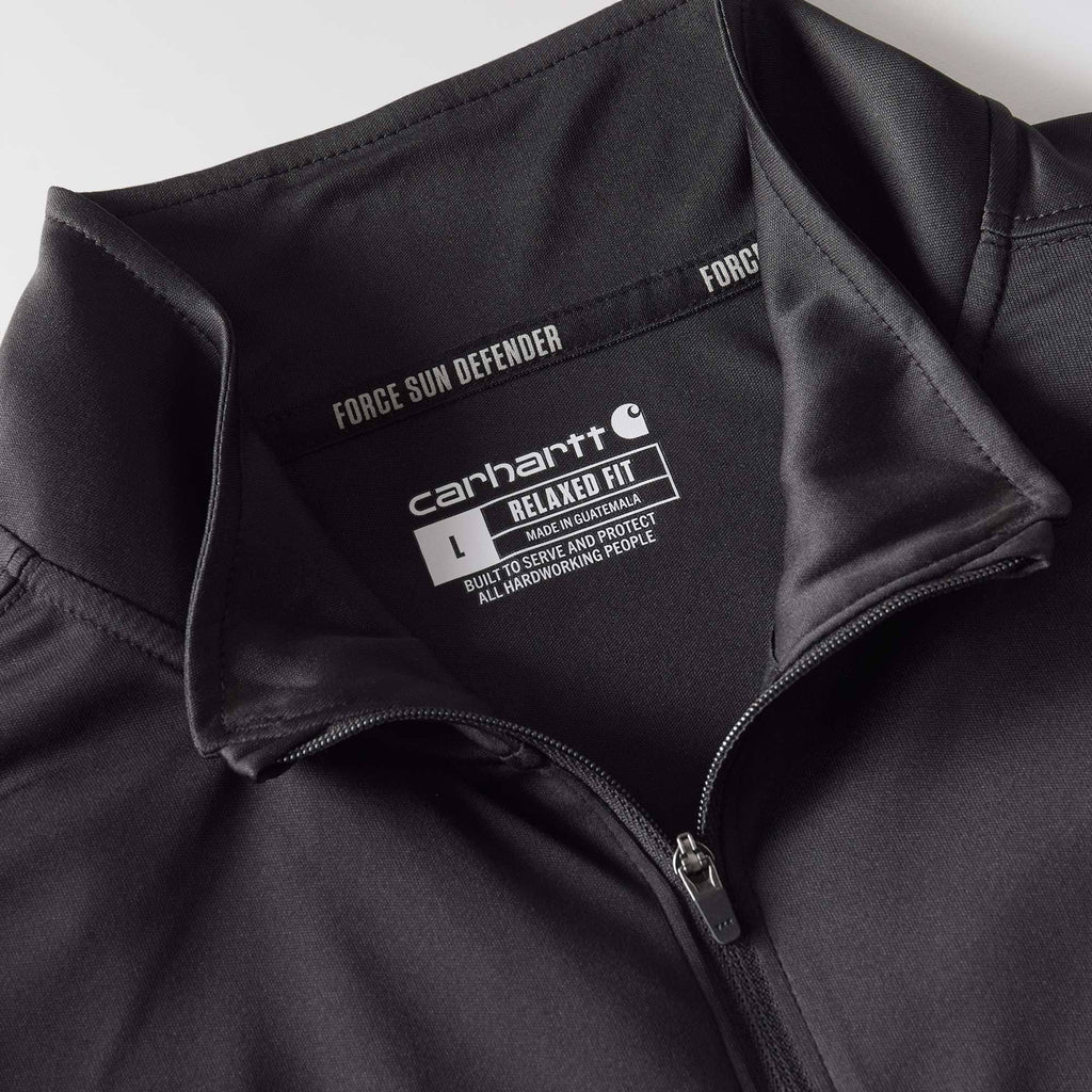 Men's force sun defender upf 50+ moisture wicking half zip pullover - sun protection shirts