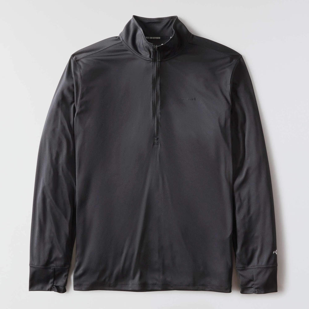 Men's force sun defender upf 50+ moisture wicking half zip pullover - sun protection shirts