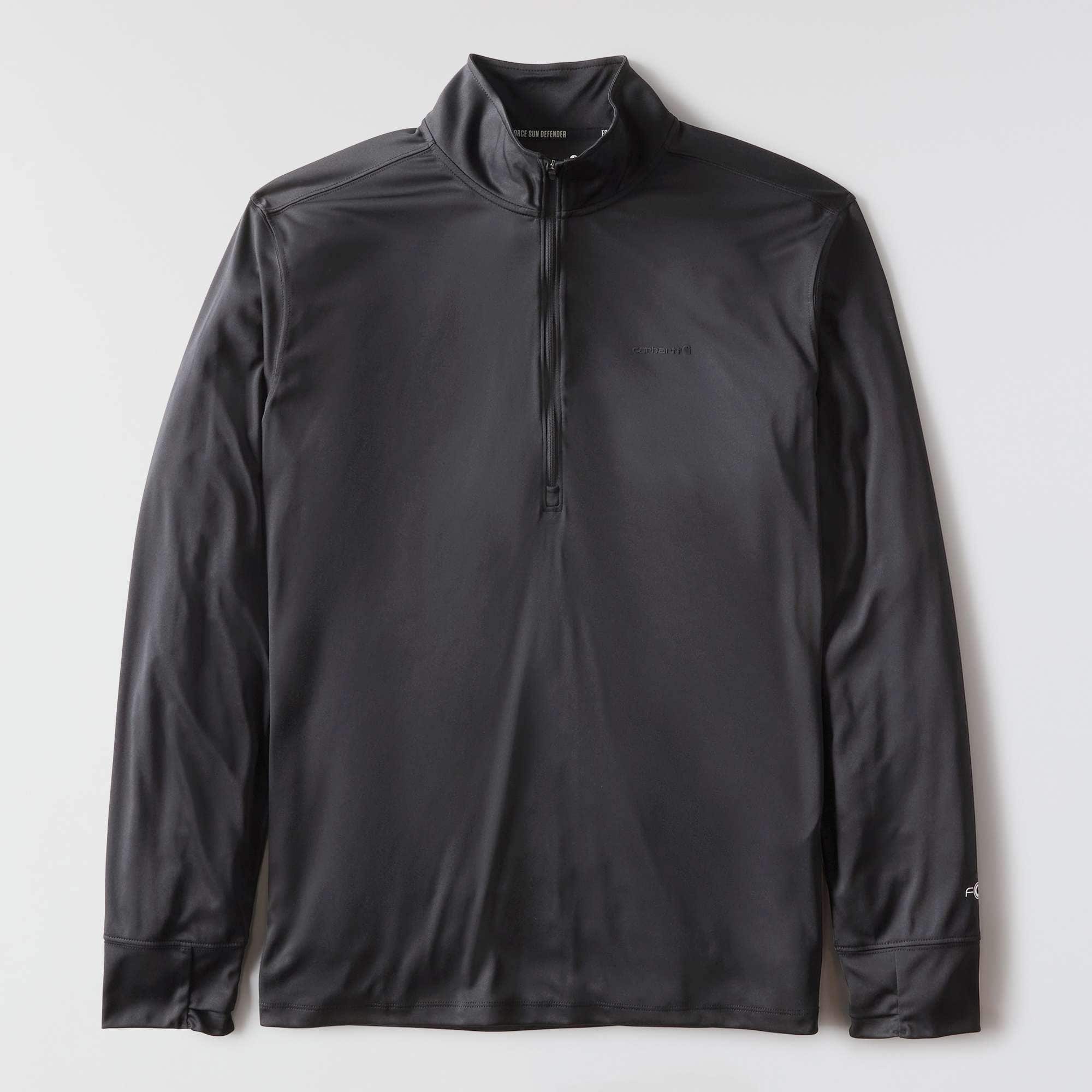 Men's force sun defender upf 50+ moisture wicking half zip pullover - sun protection shirts