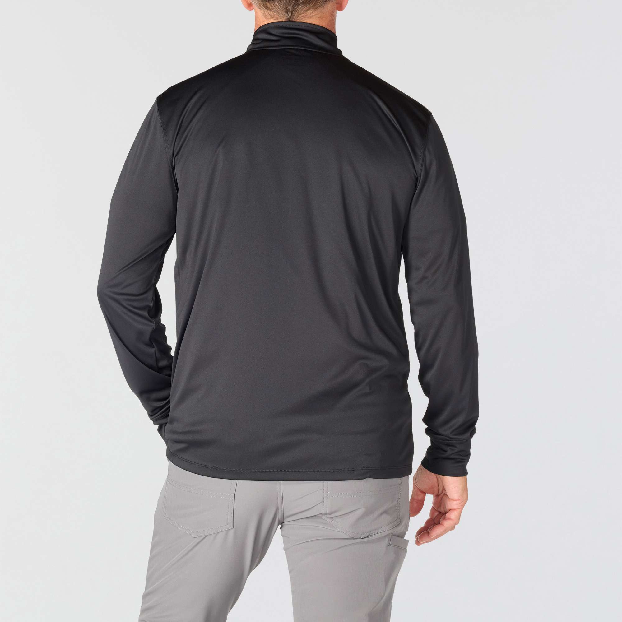 Men's force sun defender upf 50+ moisture wicking half zip pullover - sun protection shirts