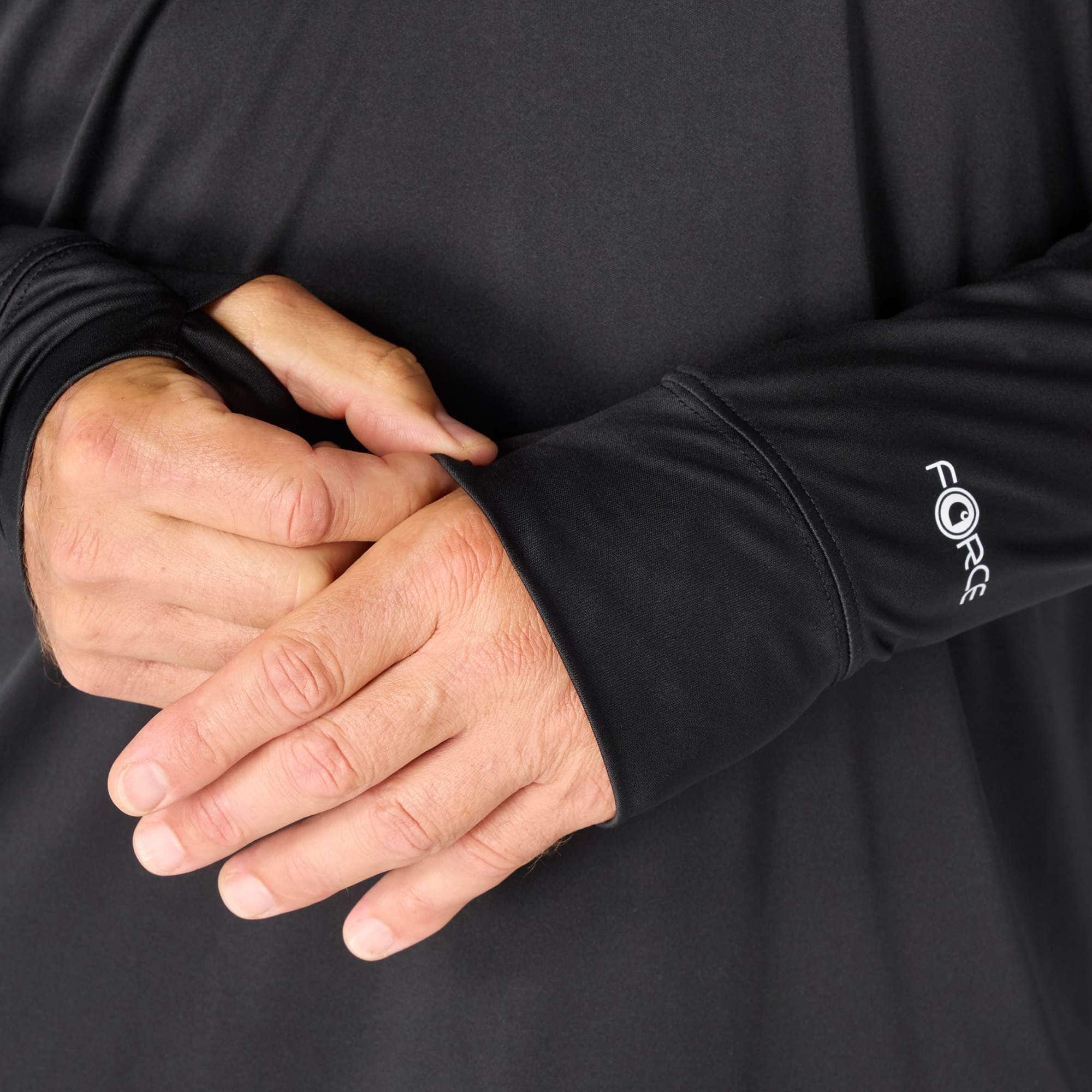 Men's force sun defender upf 50+ moisture wicking half zip pullover - sun protection shirts