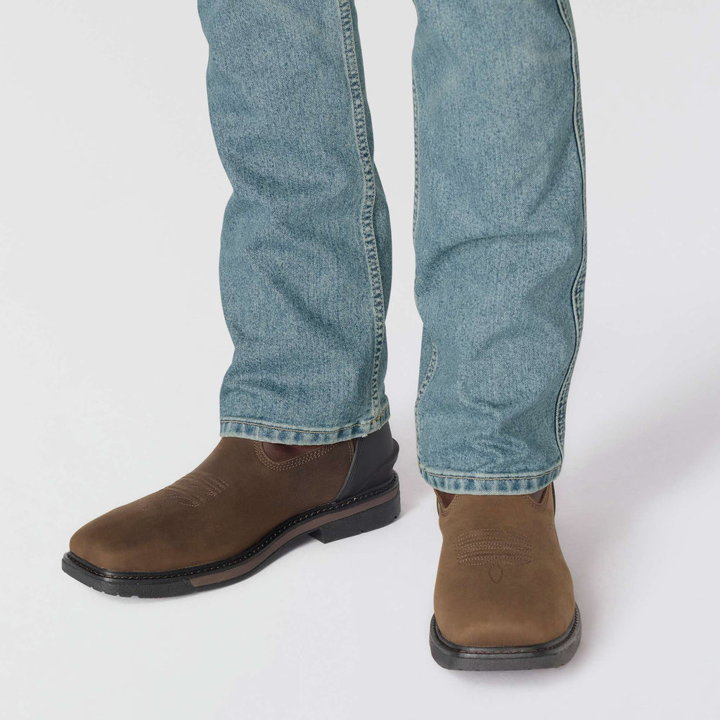 Men's relaxed bootcut rugged flex work jeans