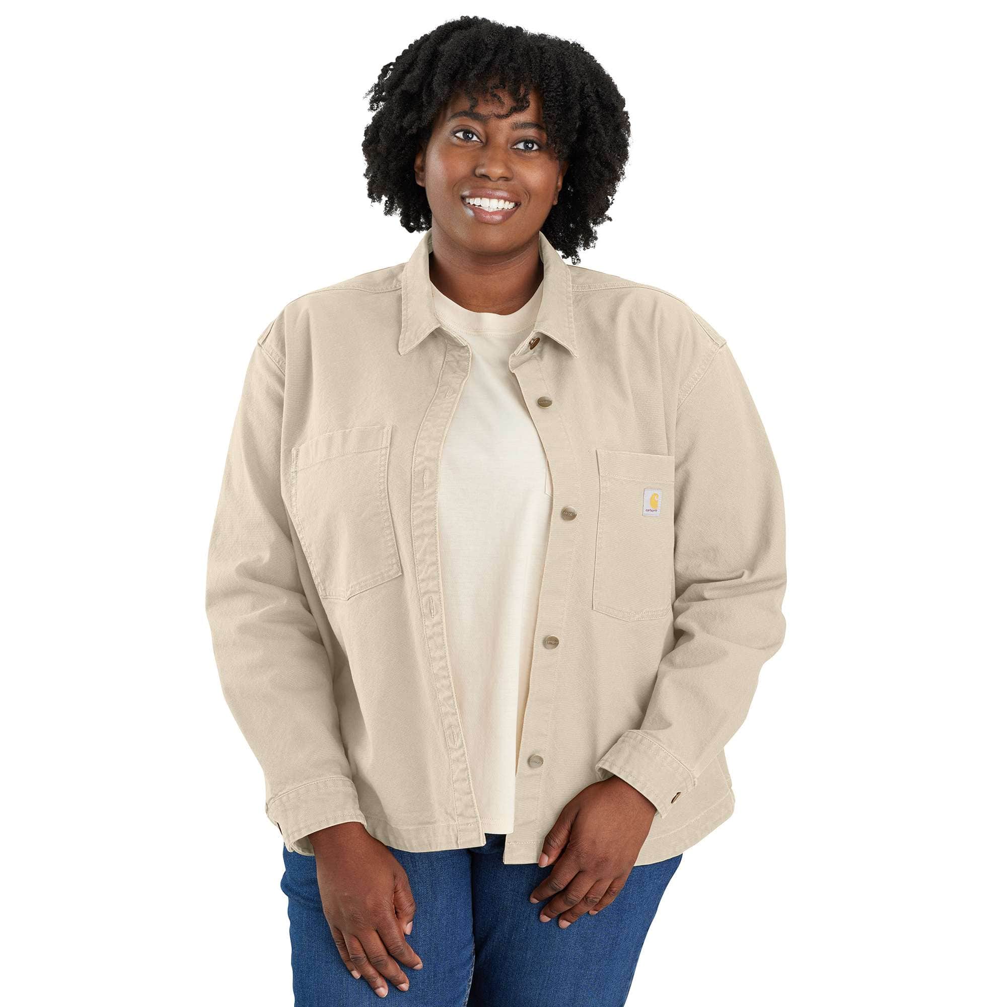 Women's montana rugged flex® loose fit heavyweight duck overshirt