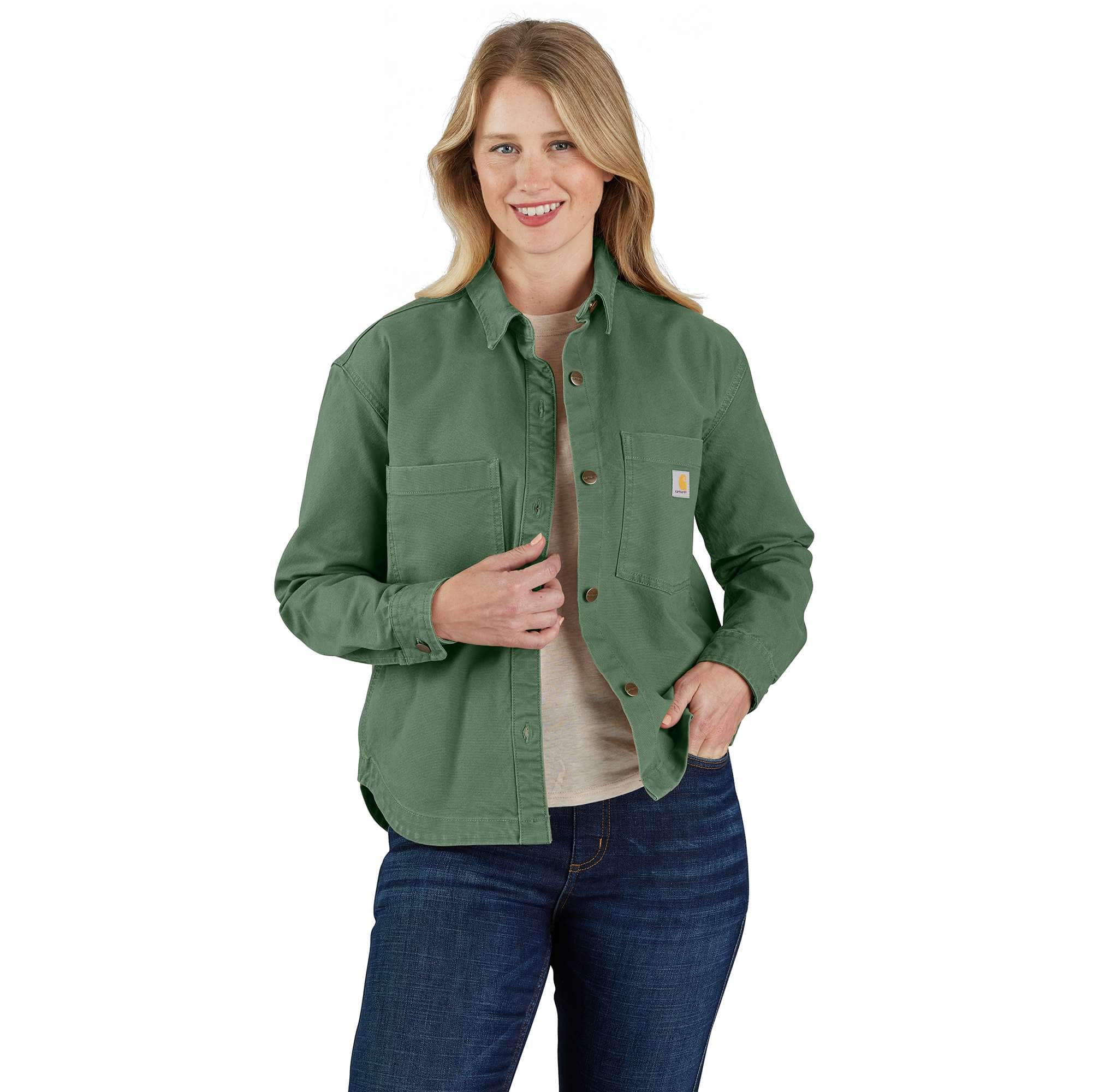 Women's montana rugged flex® loose fit heavyweight duck overshirt
