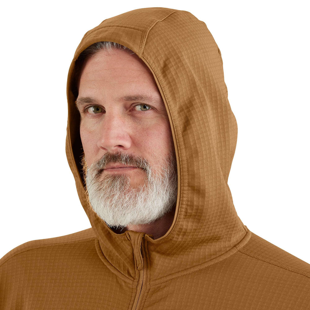 Men's force fleece-lined moisture wicking zip up hoodie