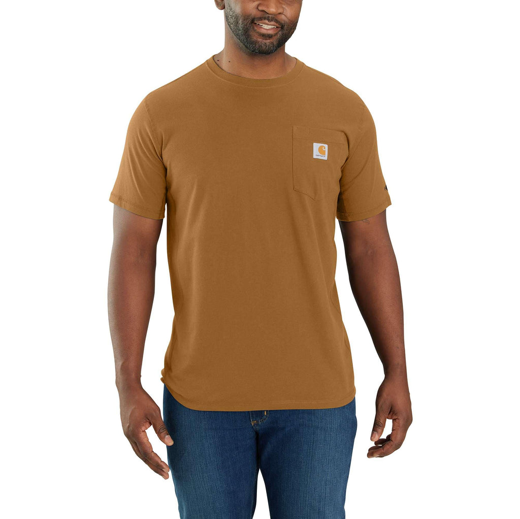 Men's force relaxed fit moisture wicking pocket t-shirt