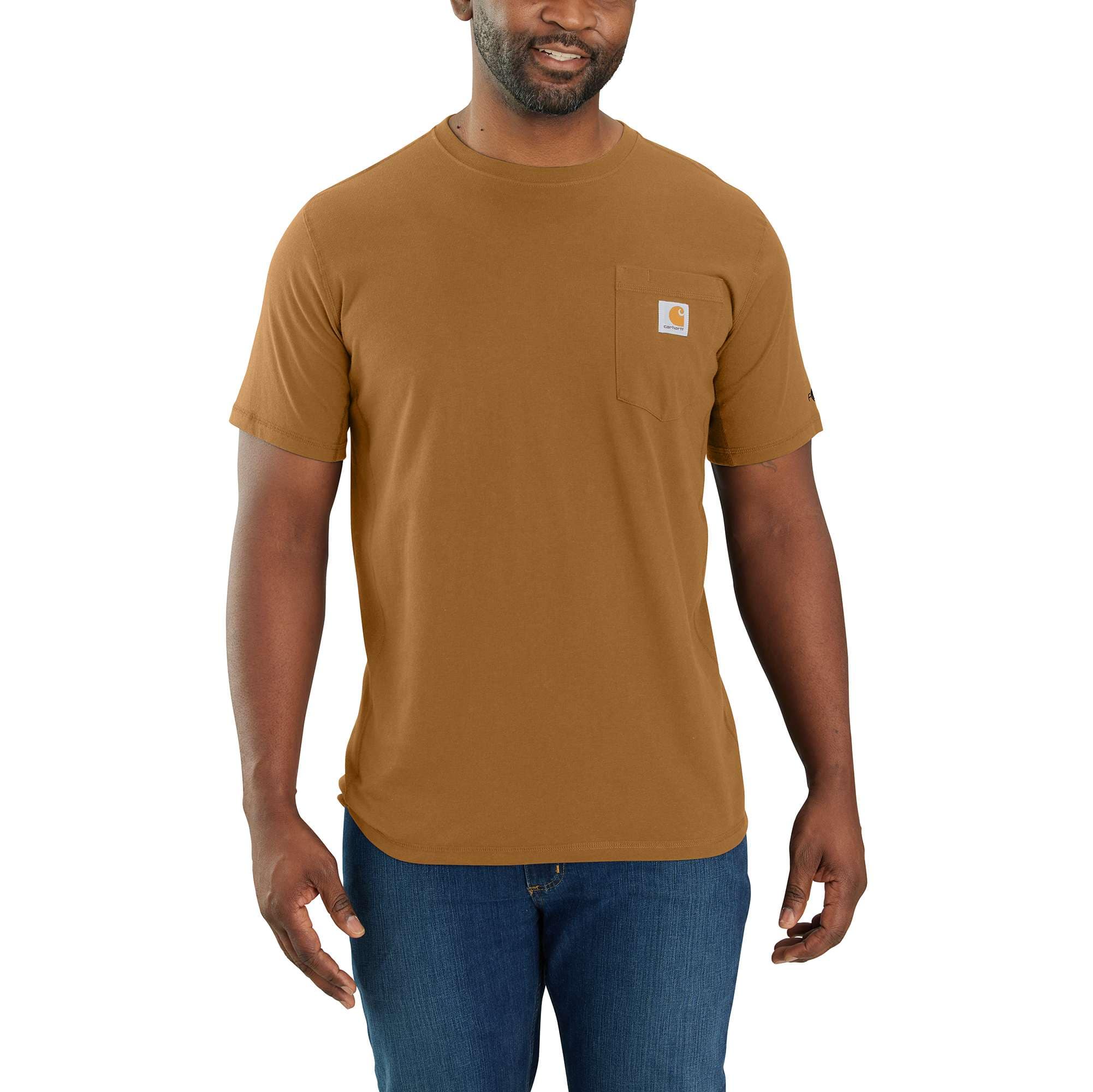 Men's force relaxed fit moisture wicking pocket t-shirt
