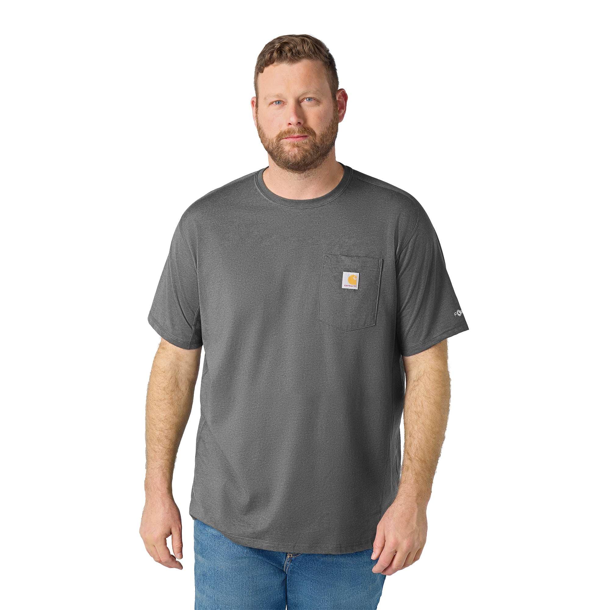 Men's force relaxed fit moisture wicking pocket t-shirt