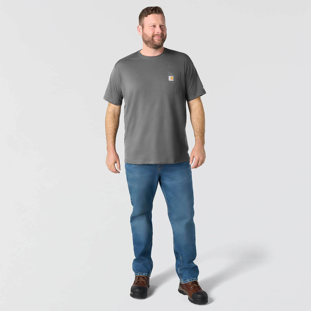 Men's force relaxed fit moisture wicking pocket t-shirt