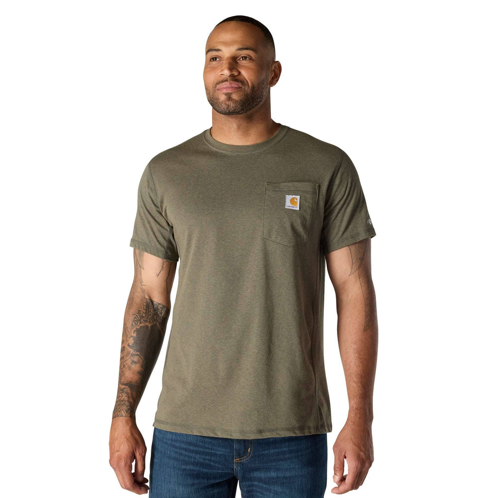 Men's force relaxed fit moisture wicking pocket t-shirt