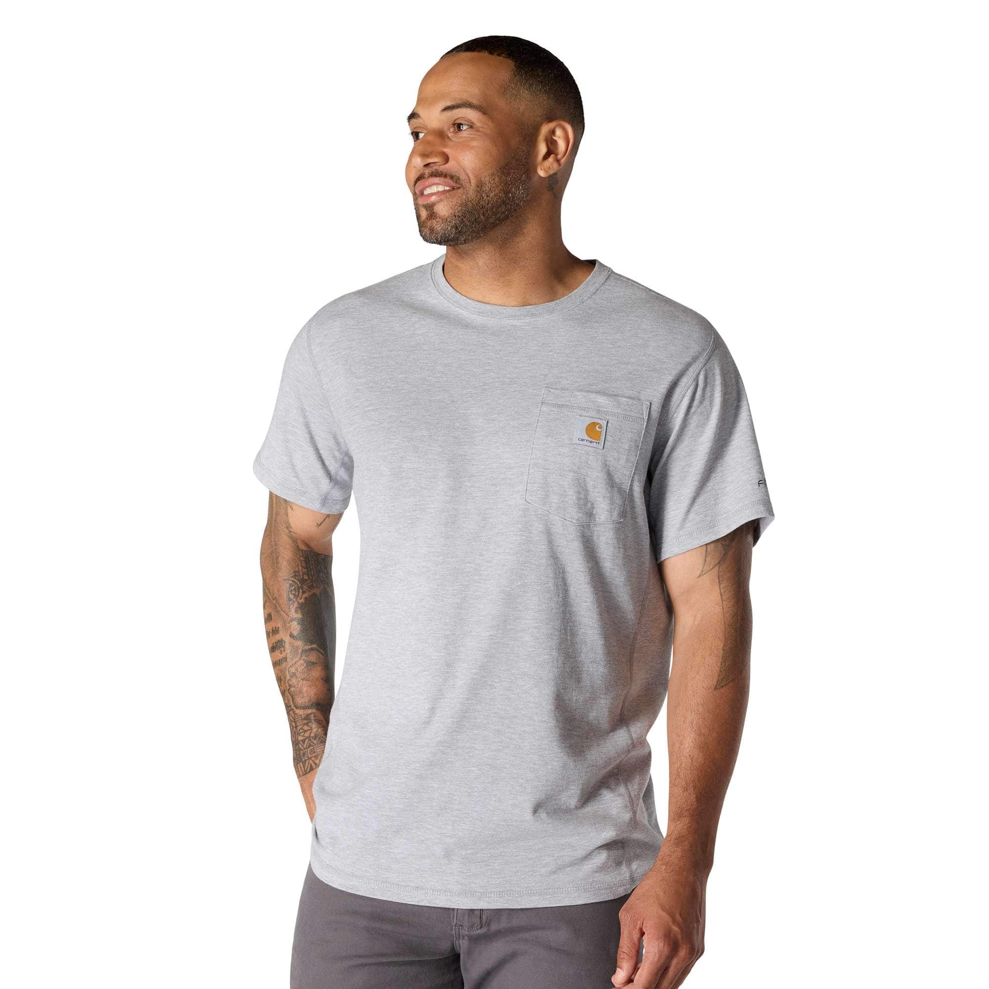 Men's force relaxed fit moisture wicking pocket t-shirt