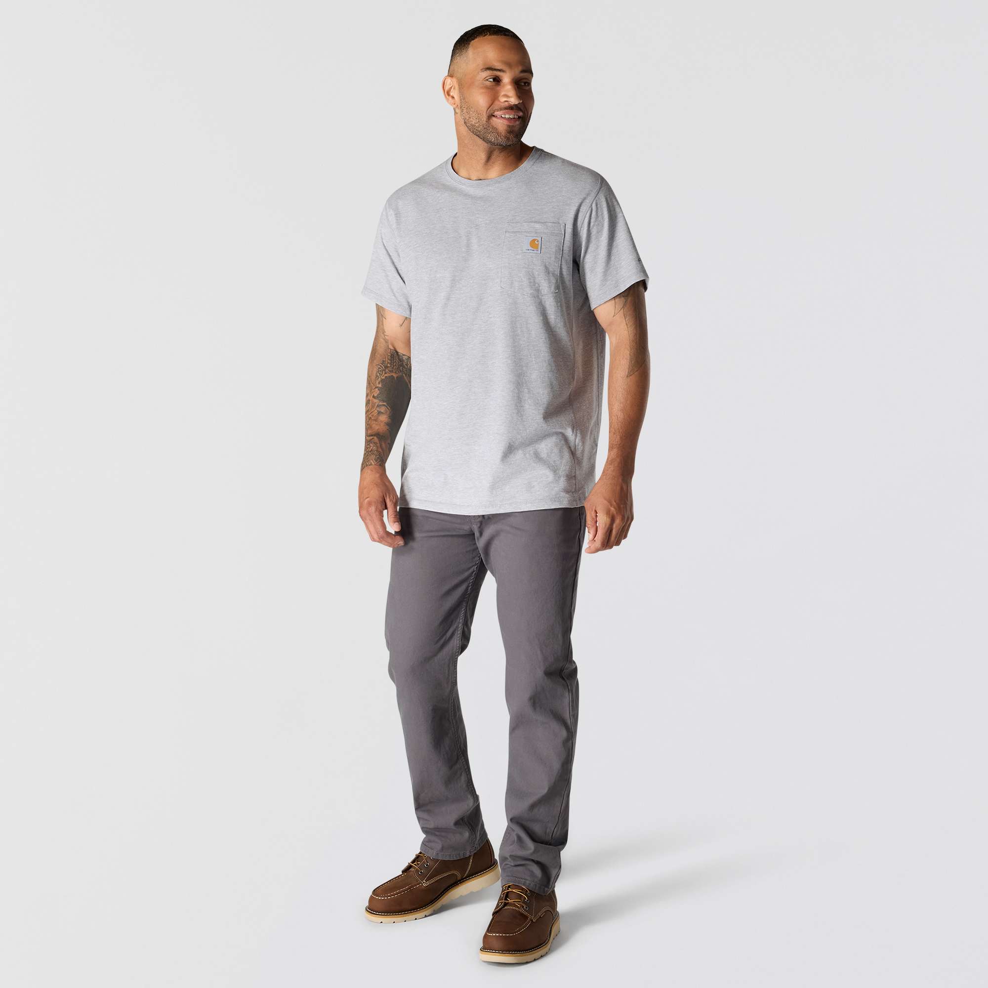 Men's force relaxed fit moisture wicking pocket t-shirt