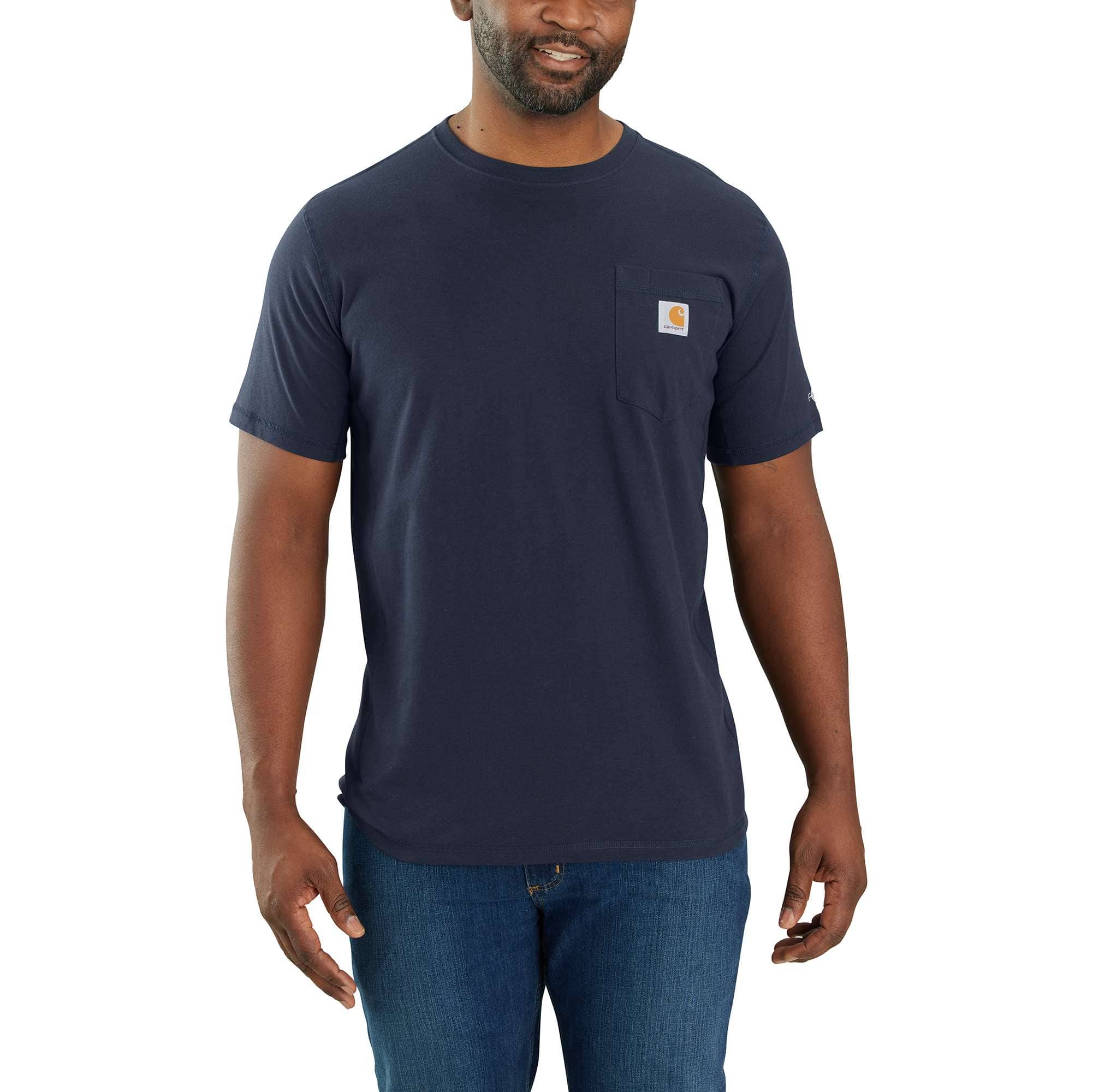 Men's force relaxed fit moisture wicking pocket t-shirt