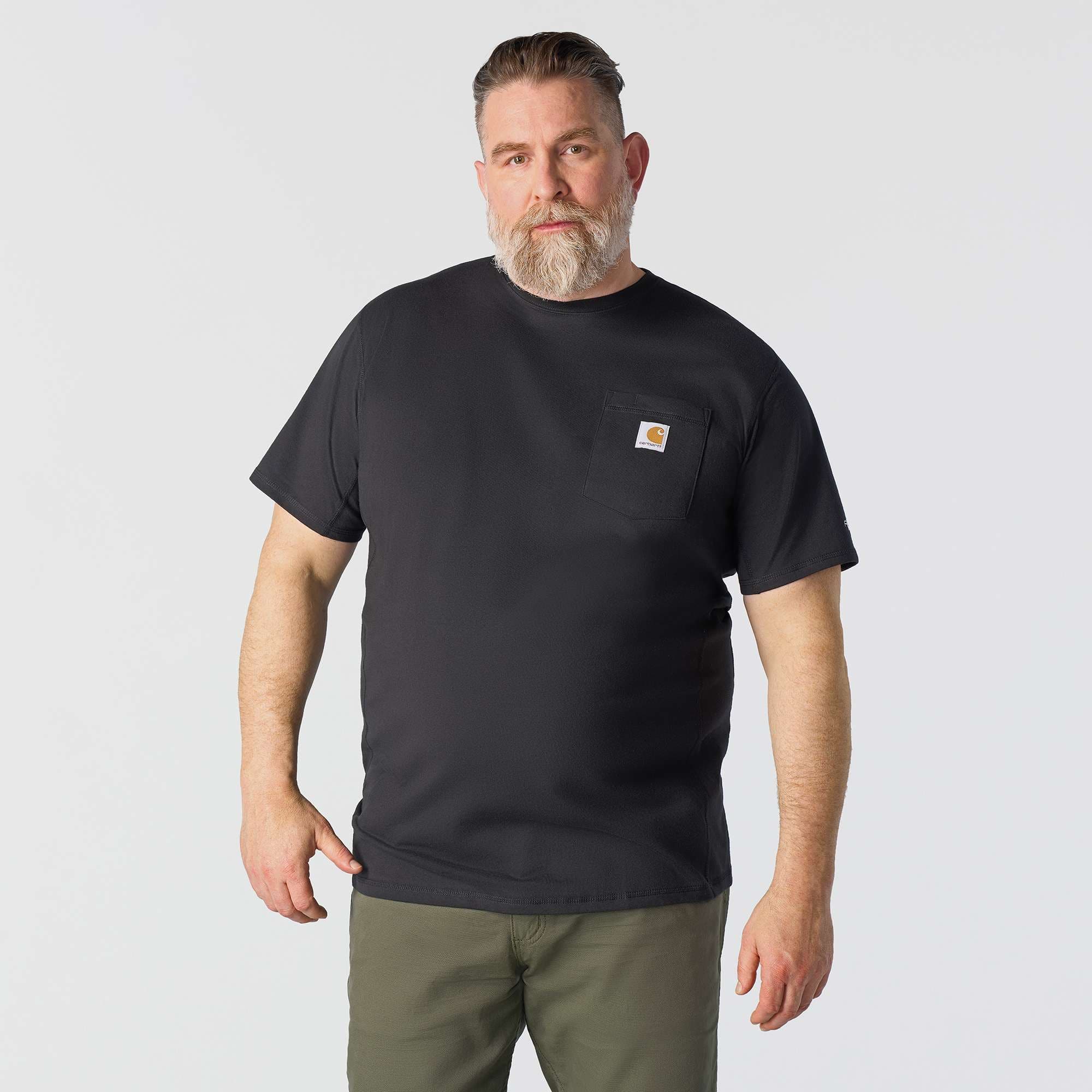 Men's force relaxed fit moisture wicking pocket t-shirt