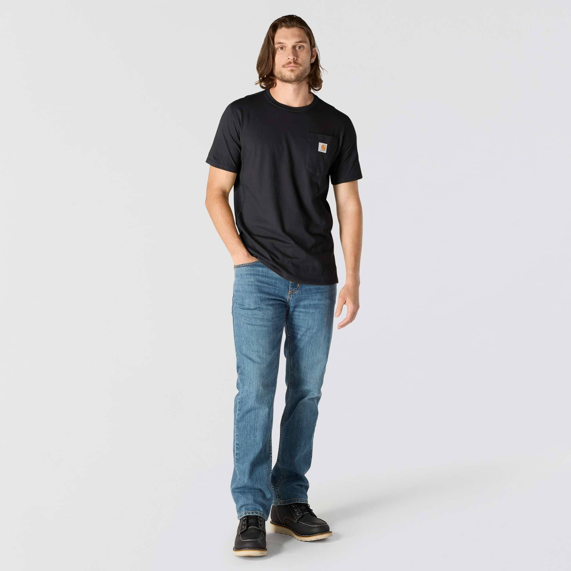 Men's force relaxed fit moisture wicking pocket t-shirt