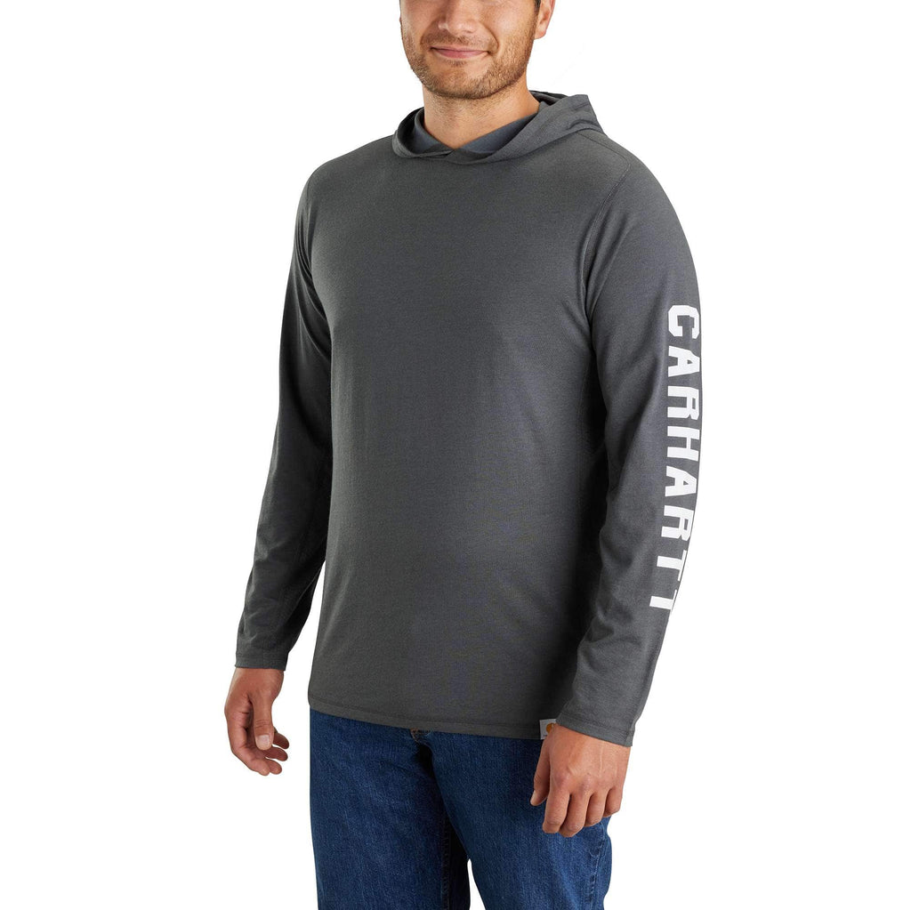 Men's force relaxed fit moisture wicking logo hoodie