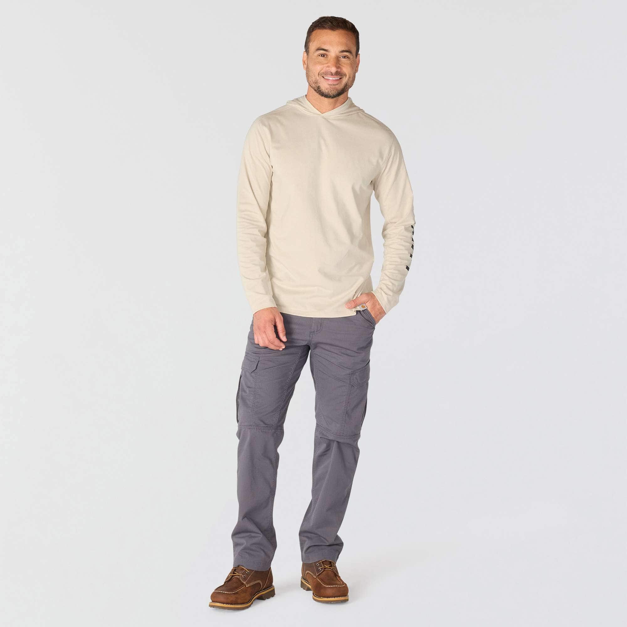 Men's force relaxed fit moisture wicking logo hoodie