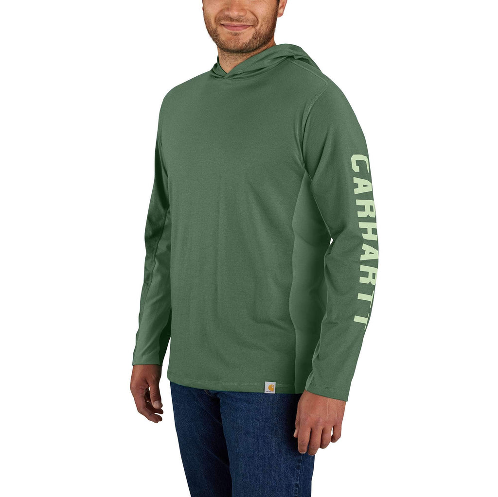 Men's force relaxed fit moisture wicking logo hoodie