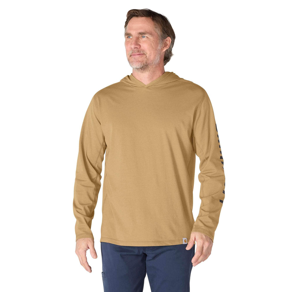 Men's force relaxed fit moisture wicking logo hoodie
