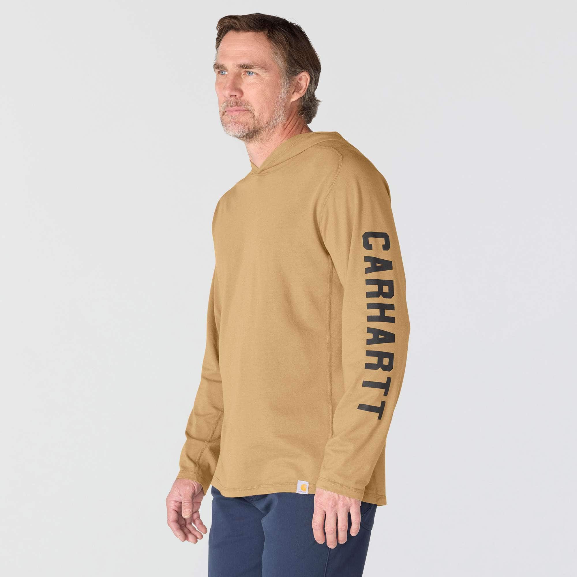 Men's force relaxed fit moisture wicking logo hoodie