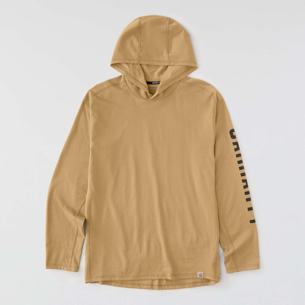 Men's force relaxed fit moisture wicking logo hoodie