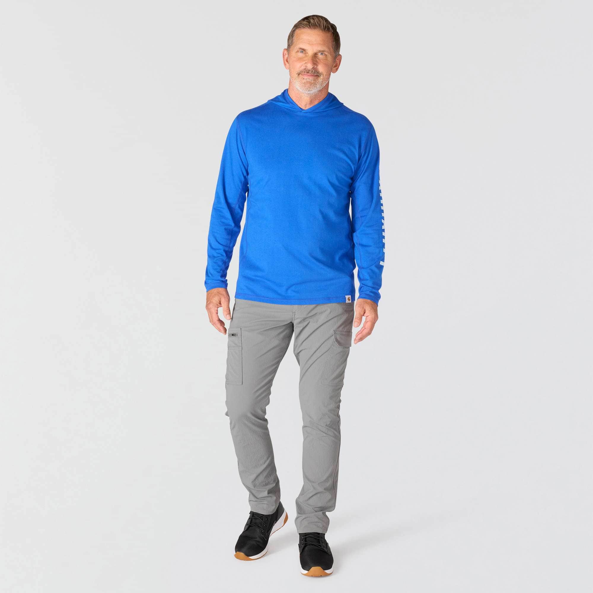 Men's force relaxed fit moisture wicking logo hoodie