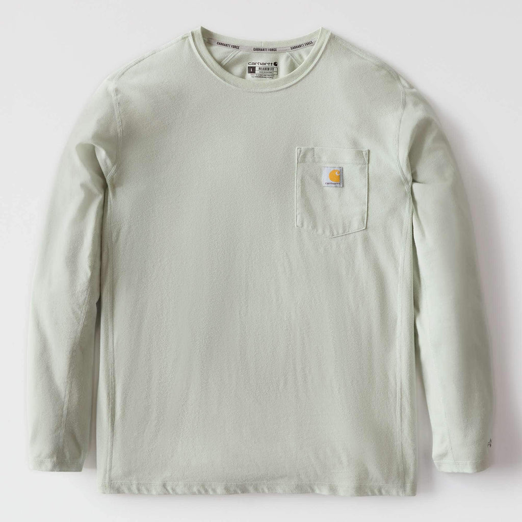 Men's force long sleeve moisture wicking pocket t-shirt