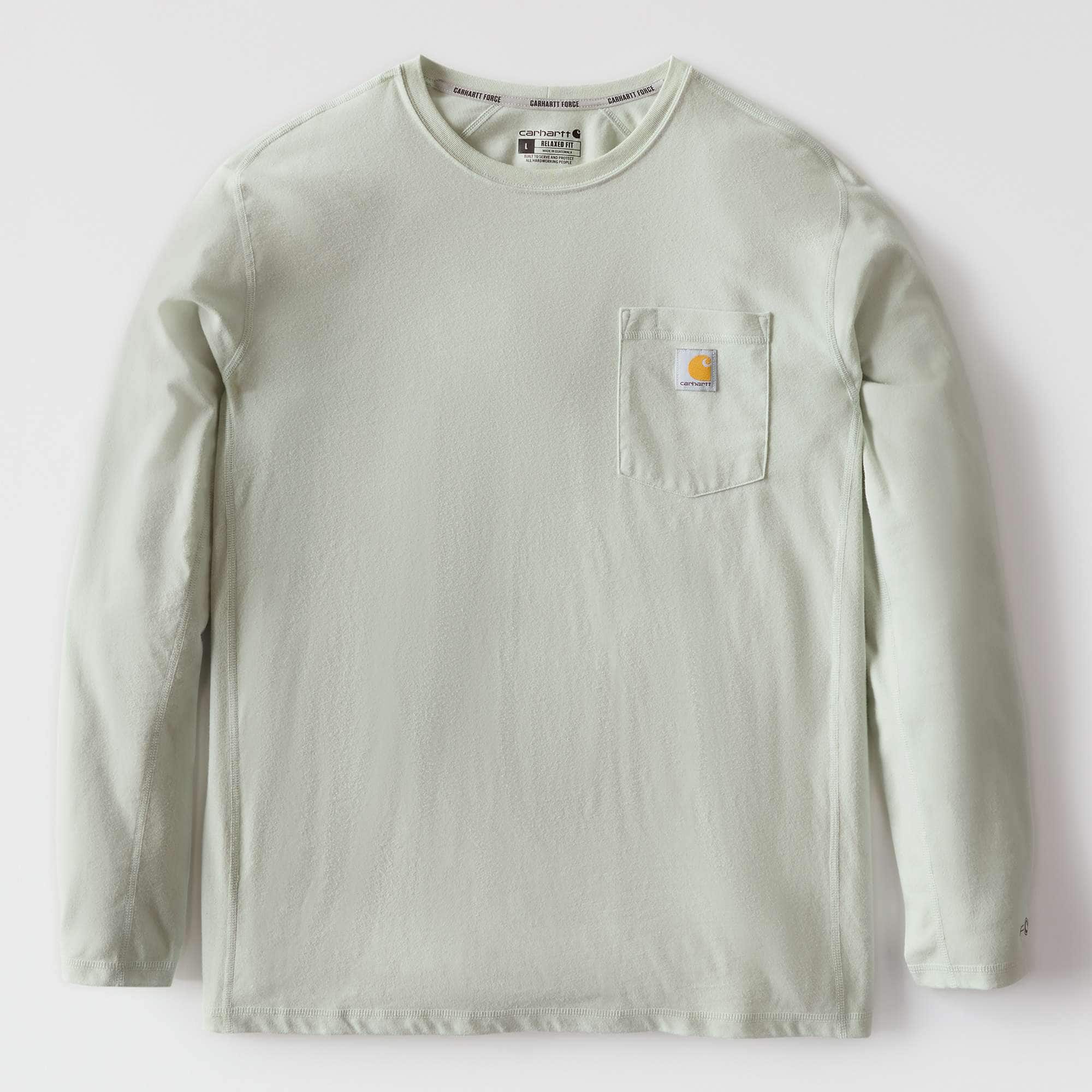 Men's force long sleeve moisture wicking pocket t-shirt