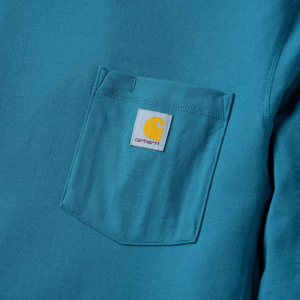 Men's force long sleeve moisture wicking pocket t-shirt