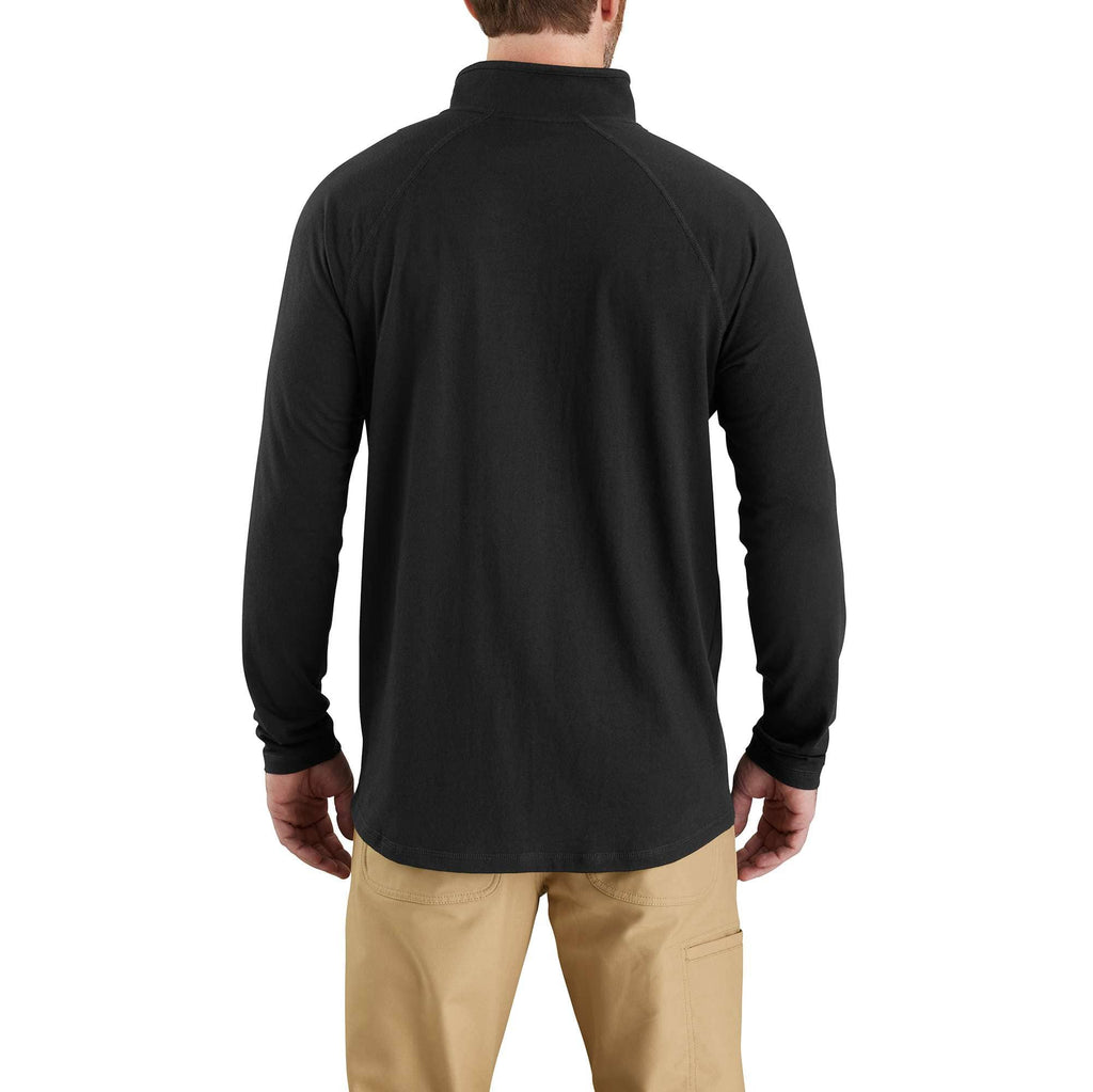 Men's force long sleeve moisture wicking quarter zip pullover shirt