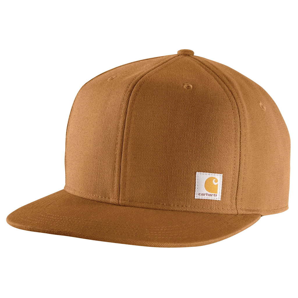 Firm duck flat brim baseball cap