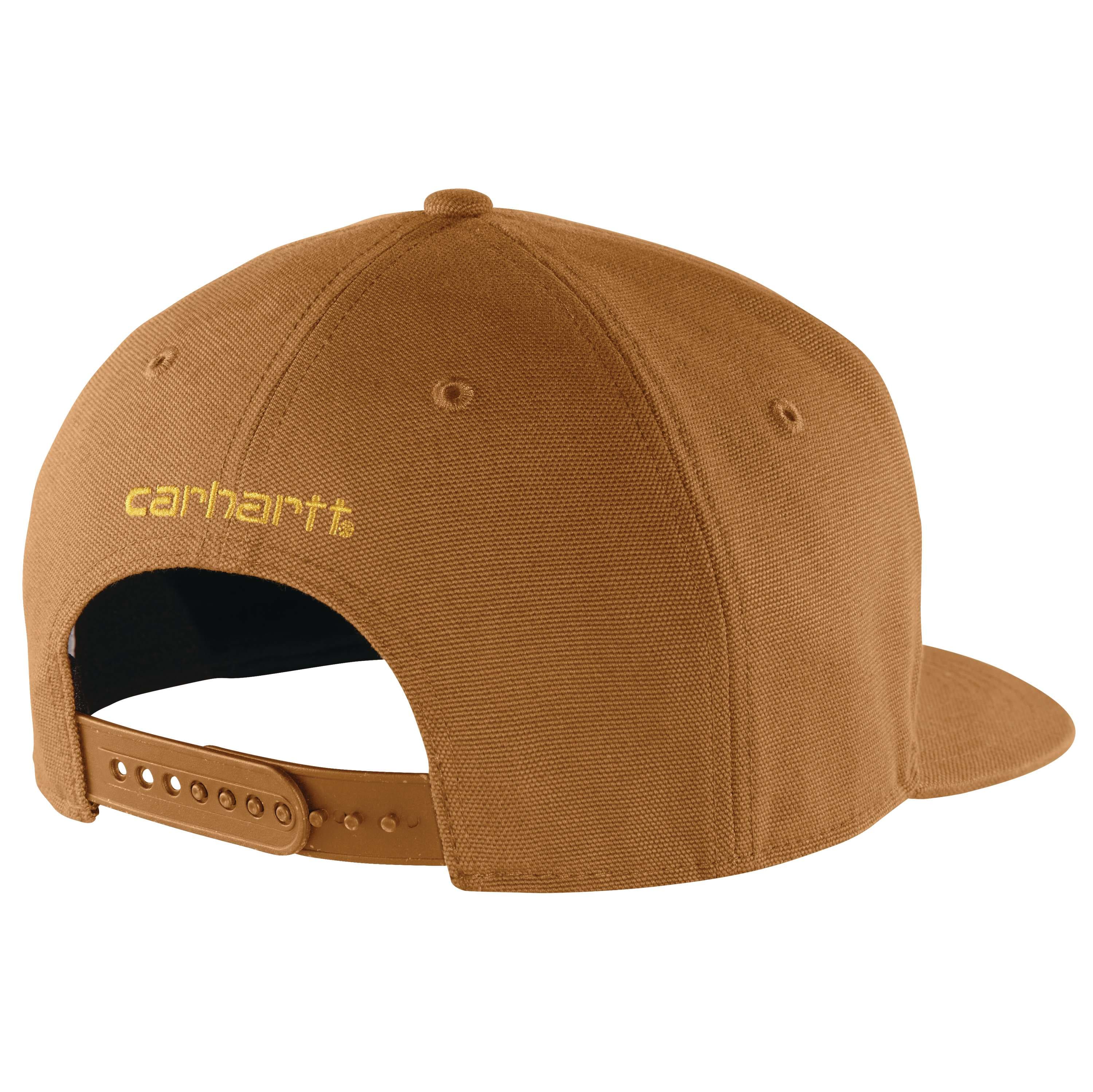 Firm duck flat brim baseball cap