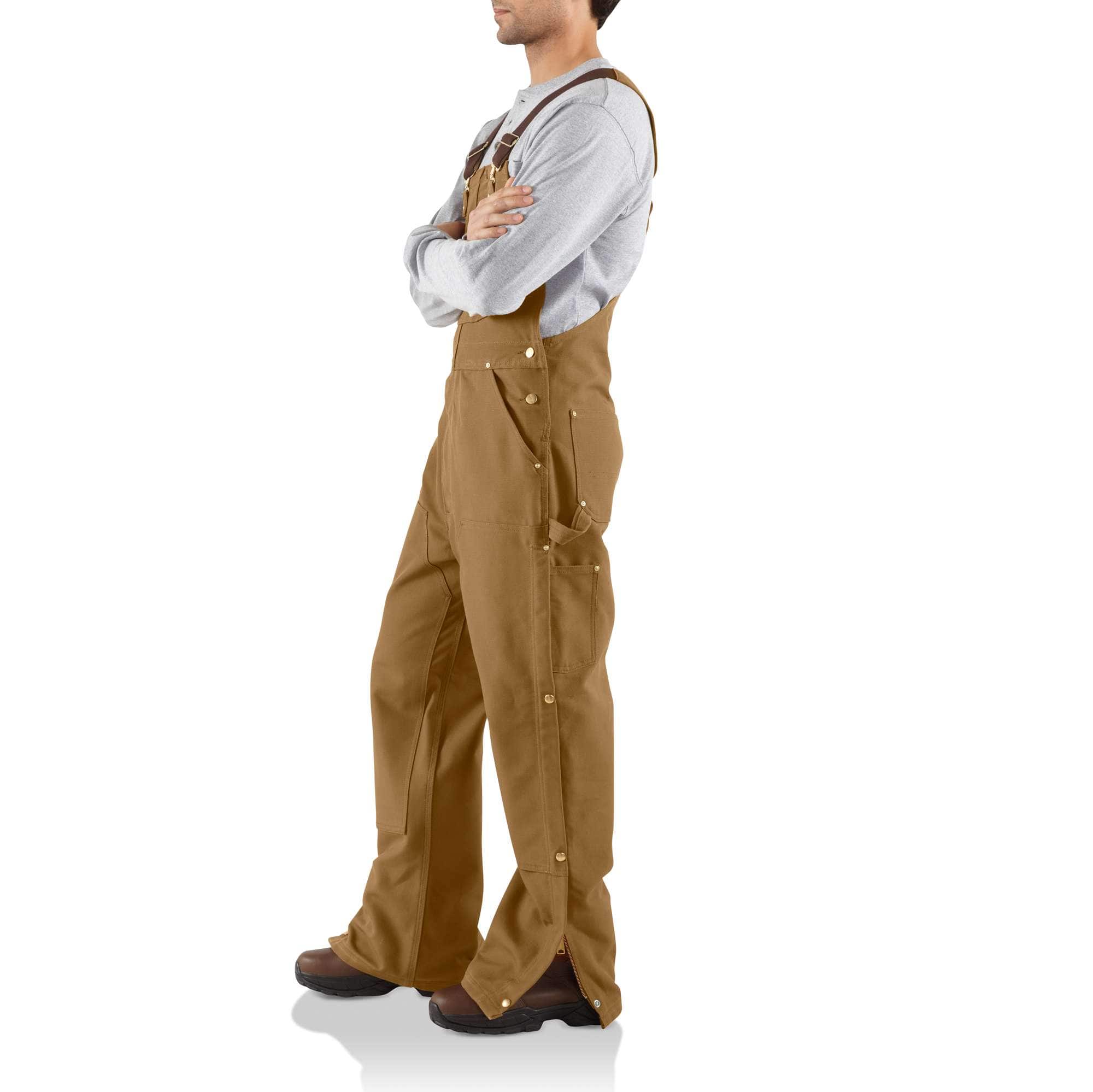 Men's loose fit firm duck bib overalls