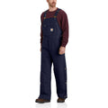 Men's loose fit firm duck insulated bib overalls