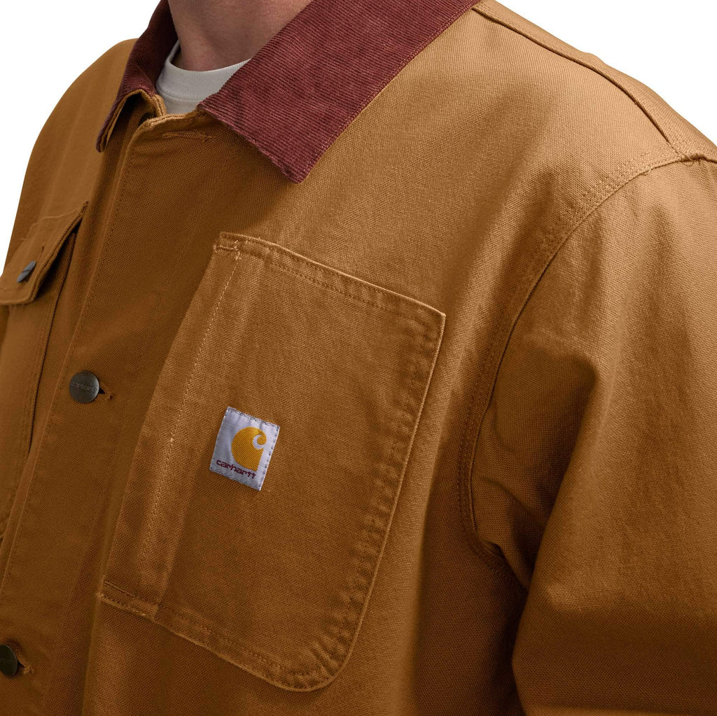 Men's rugged flex loose fit stretch cotton duck chore coat