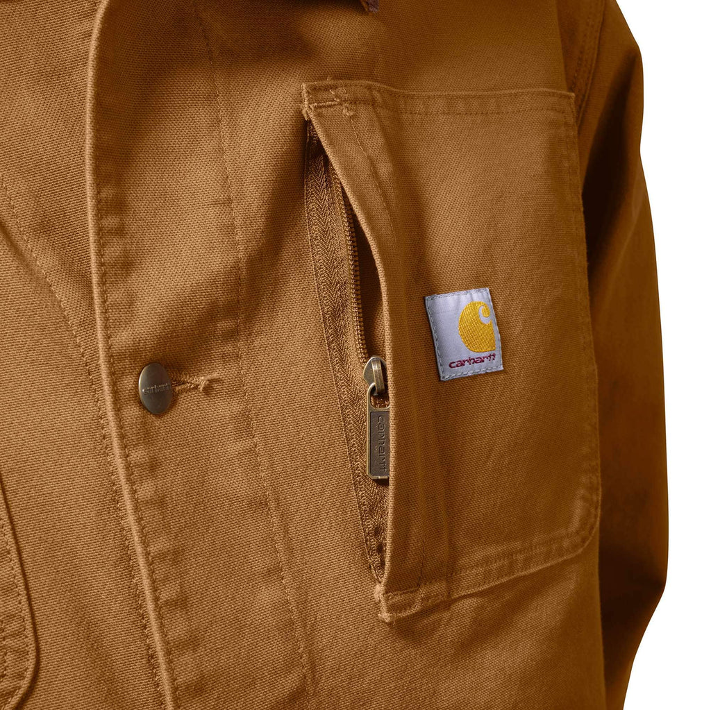 Men's rugged flex loose fit stretch cotton duck chore coat