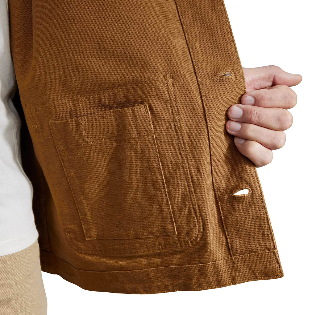 Men's rugged flex loose fit stretch cotton duck chore coat