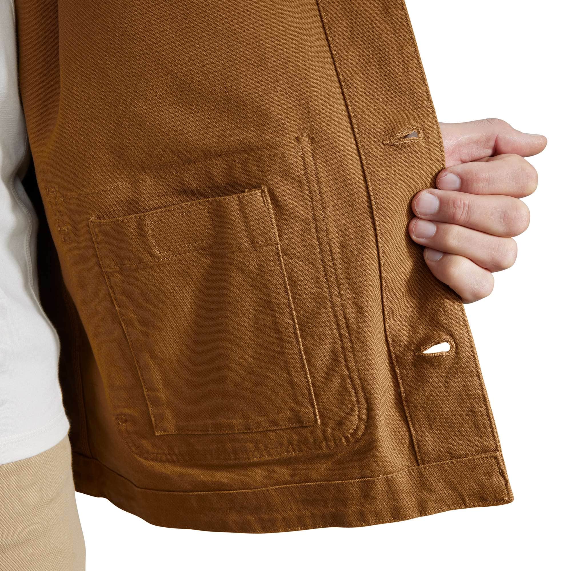 Men's rugged flex loose fit stretch cotton duck chore coat