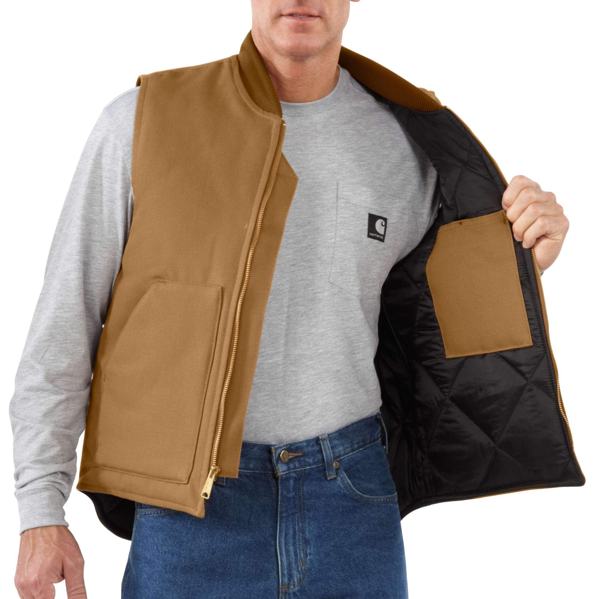 Men's iconic v01 firm duck insulated vest 
