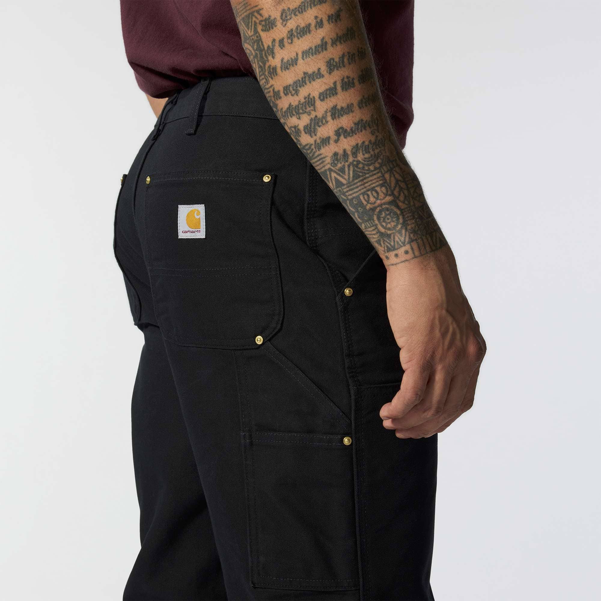 Carhartt b01 men's iconic loose fit firm duck double-knee work pants