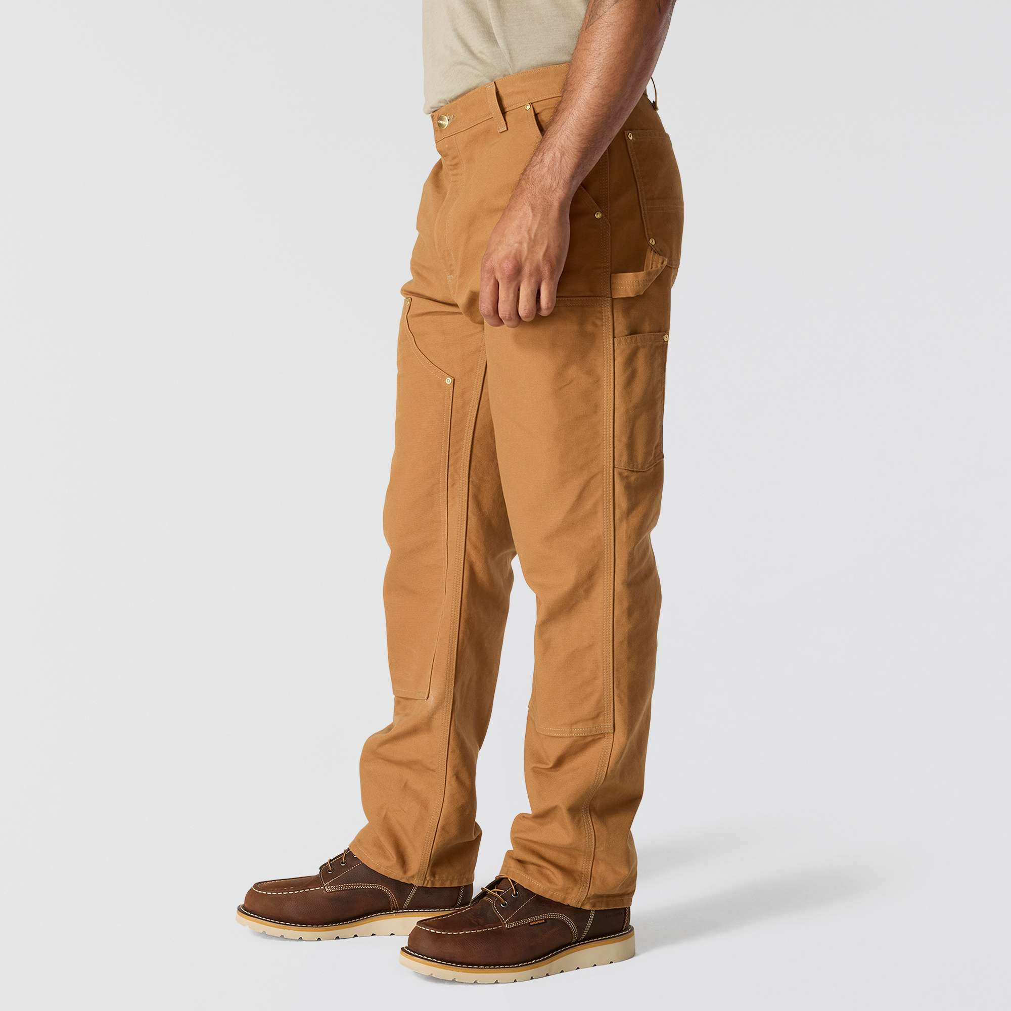 Carhartt b01 men's iconic loose fit firm duck double-knee work pants