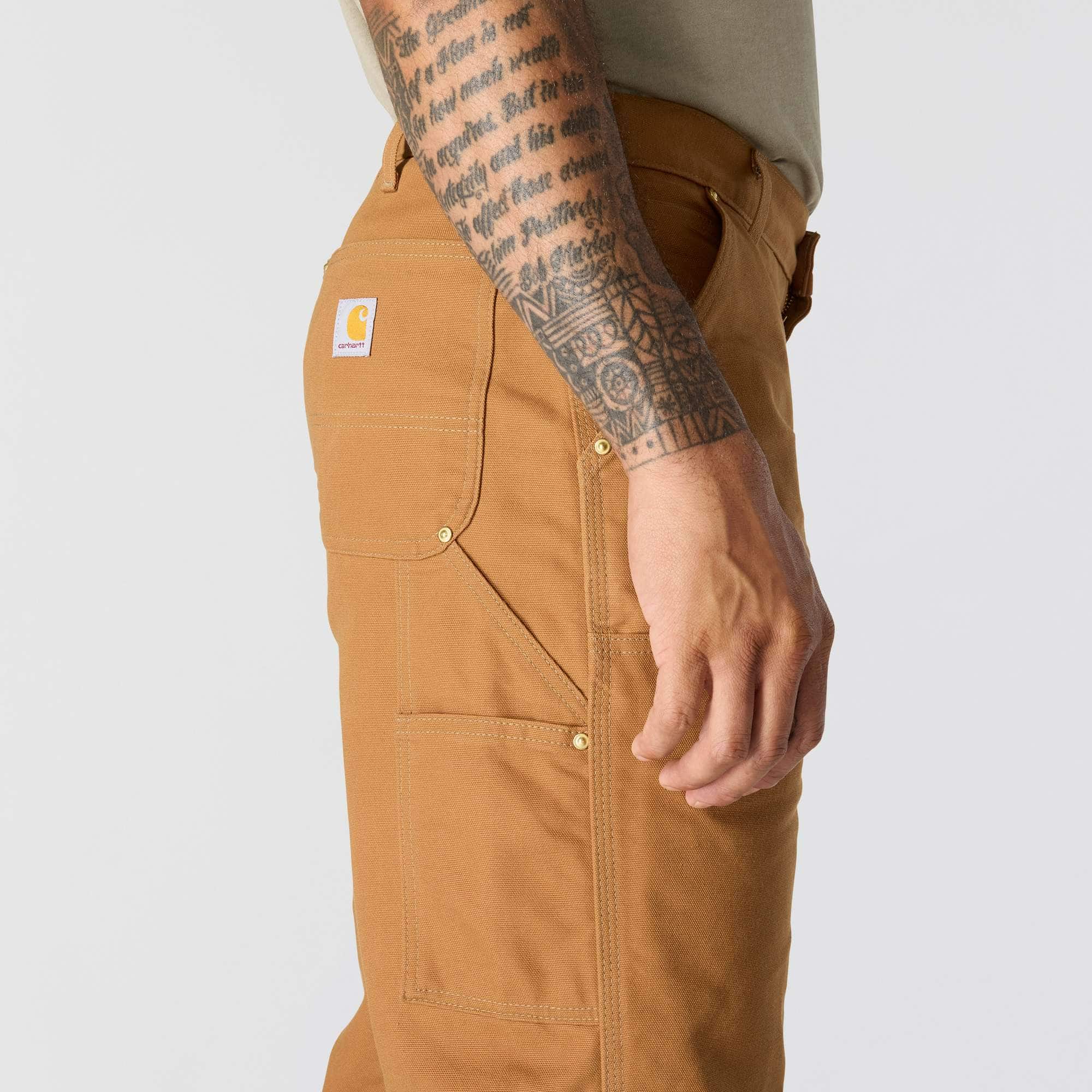 Carhartt b01 men's iconic loose fit firm duck double-knee work pants