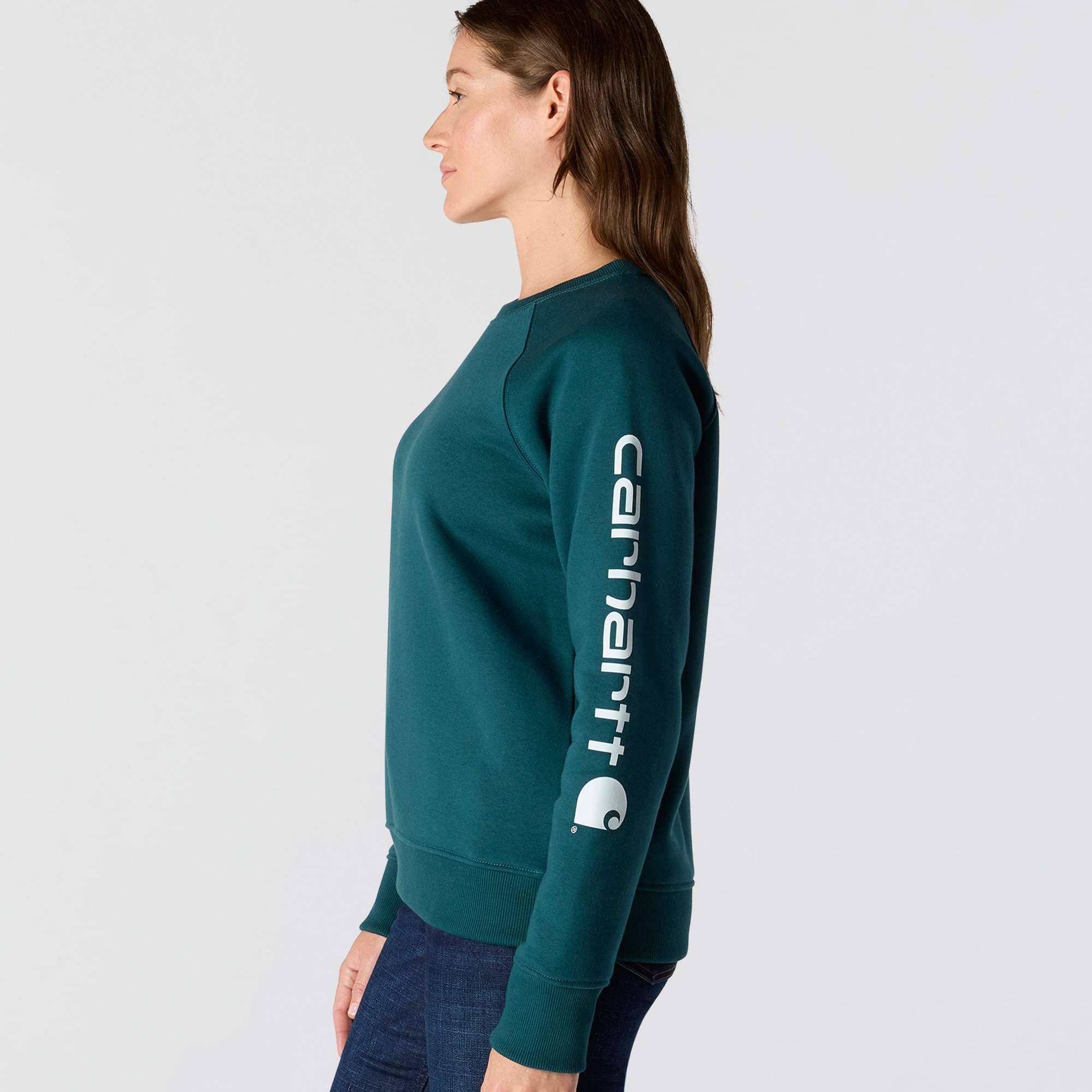 Women's relaxed fit midweight graphic crewneck sweatshirt
